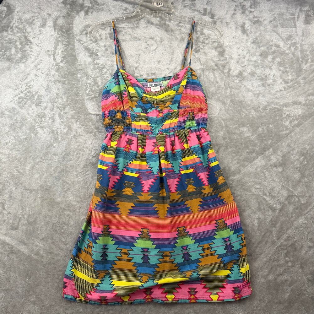 Billabong Multicolor Geometric Print Midi Dress - Picture 2 of 5